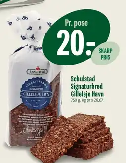 Min Købmand Schulstad Signaturbrød Gilleleje Havn tilbud