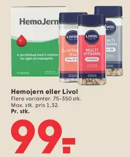 SPAR Hemojern eller Livol tilbud