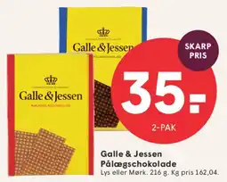 SPAR Galle & Jessen Pålægschokolade tilbud
