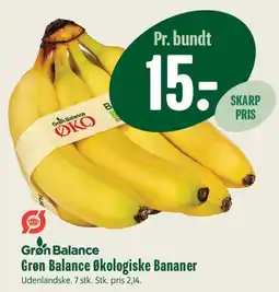 Min Købmand Grøn Balance Økologiske Bananer tilbud