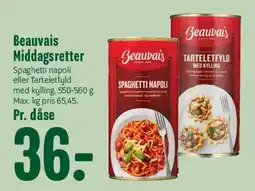 Min Købmand Beauvais Middagsretter tilbud