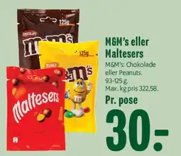 Min Købmand M&M's eller Maltesers tilbud