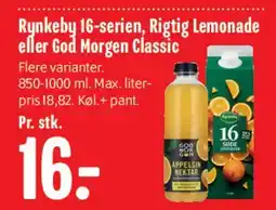 Min Købmand Rynkeby 16-serien / Rigtig Lemonade / God Morgen Classic tilbud