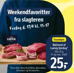 Føtex Weekendfavoritter fra slagteren tilbud