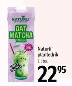 Føtex Naturli' plantedrik (Oat Matcha) tilbud
