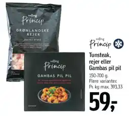 Føtex Princip - Tunsteak / rejer / Gambas pil pil tilbud