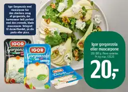Føtex Igor Gorgonzola med mascarpone tilbud