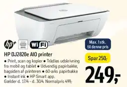 Føtex HP DJ2820e All-in-One Printer tilbud