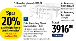 Føtex Rosenborg havemøbelsæt (Classic) tilbud