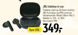 Føtex JBL trådløse in-ear (Wave Flex 2) tilbud