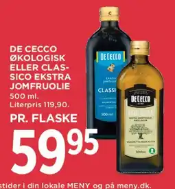 MENY De Cecco olivenolie tilbud