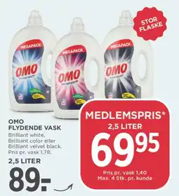 MENY OMO Flydende Vask tilbud
