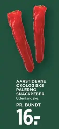 MENY Aarstiderne Økologiske Palermo Snackpeber tilbud