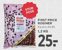 MENY First Price Rosiner tilbud