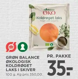 MENY Grøn Balance Økologisk Koldrøget Laks i skiver tilbud