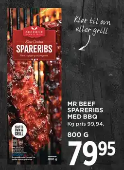 MENY Mr Beef spareribs med BBQ tilbud
