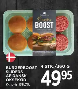 MENY BurgerBoost sliders af dansk oksekød tilbud