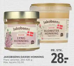 MENY Jakobsens Dansk Honning tilbud