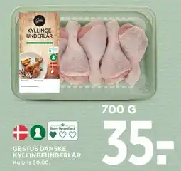 MENY Gestus danske kyllingeunderlår tilbud