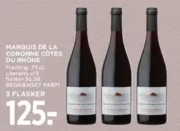 MENY Marquis de la Couronne Côtes du Rhône tilbud