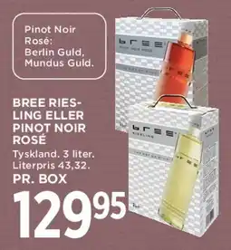 MENY Bree Riesling / Pinot Noir Rosé tilbud