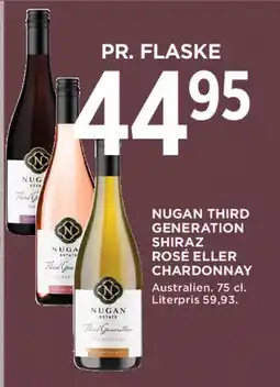MENY Nugan Third Generation - Shiraz Rosé eller Chardonnay (75 cl) tilbud