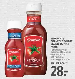MENY Beauvais Tomatketchup eller Tomatpuré tilbud