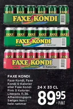 MENY Faxe Kondi tilbud