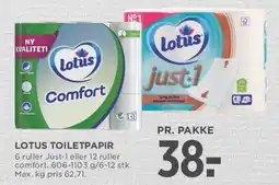 MENY Lotus toiletpapir tilbud