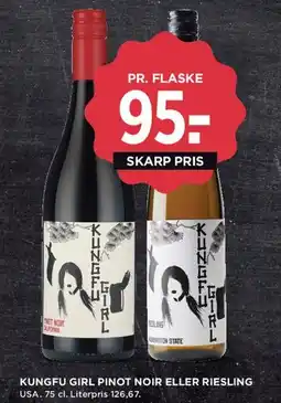 MENY KungFu Girl Pinot Noir eller Riesling tilbud