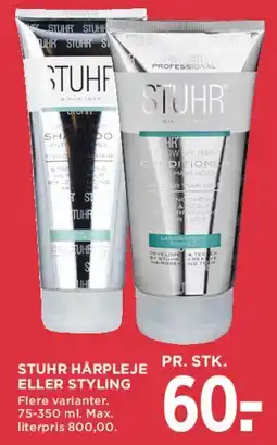 MENY Stuhr hårpleje eller styling tilbud