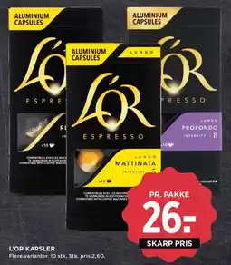 MENY L'OR Espresso kapsler tilbud