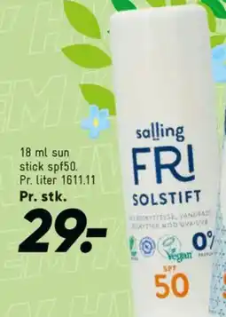 Bilka Solspray, -stick tilbud