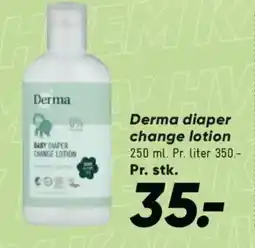 Bilka DERMA Diaper change lotion tilbud