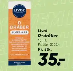 Bilka LIVOL D-dråber tilbud