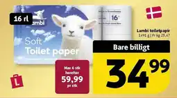 Løvbjerg LAMBI Toiletpapir tilbud