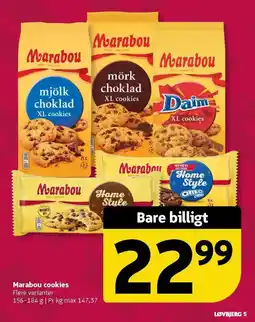 Løvbjerg MARABOU Cookies tilbud
