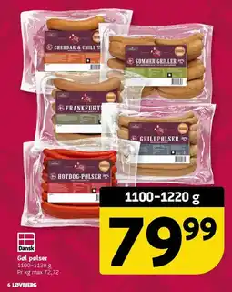 Løvbjerg Gøl pølser tilbud