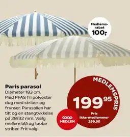 Kvickly Paris parasol tilbud