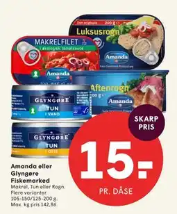SPAR Amanda eller Glyngøre Fiskemarked tilbud