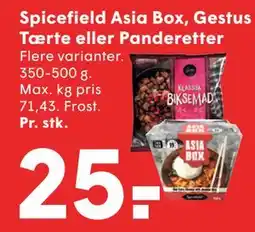 SPAR Spicefield Asia Box, Gestus Tærte eller Panderetter tilbud