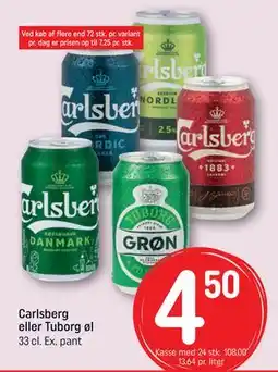 REMA 1000 Carlsberg eller Tuborg øl tilbud
