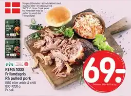 REMA 1000 REMA 1000 Frilandsgris Rå pulled pork tilbud