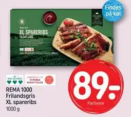 REMA 1000 REMA 1000 Frilandsgris XL spareribs tilbud