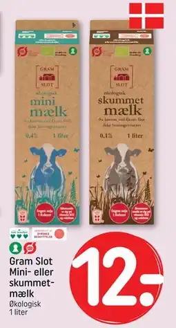 REMA 1000 Gram Slot Mini- eller skummetmælk tilbud