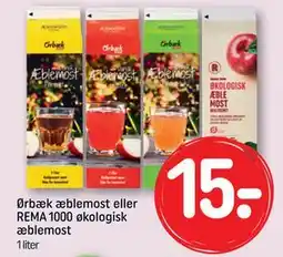 REMA 1000 Ørbæk æblemost eller REMA 1000 økologisk æblemost tilbud