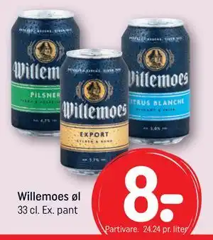 REMA 1000 Willemoes øl tilbud