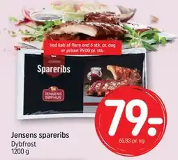 REMA 1000 Jensens spareribs tilbud