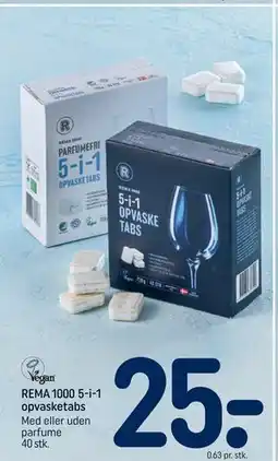 REMA 1000 REMA 1000 5-i-1 opvasketabs tilbud