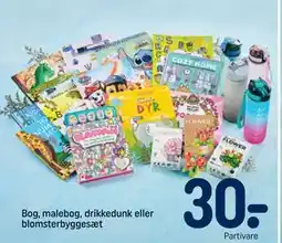 REMA 1000 Bog, malebog, drikkedunk eller blomsterbyggesæt tilbud
